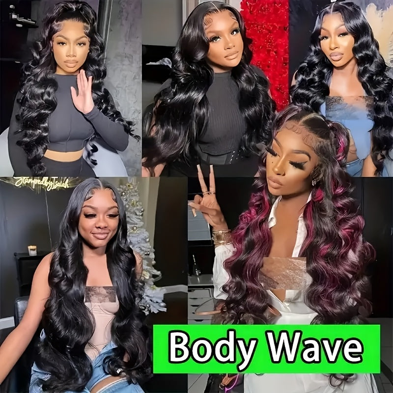 Body Wave 4 Bundles with Closure Brazilian 12A Unprocessed Virgin Human Hair 4x4 Free Part Closure Body Wavy Human Hair Bundles with Closure Natural Color Free Part HD Lace Transparent